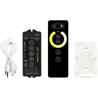  W+WW Контроллер RF Music 2-канальный 12А DC12-24V Радио - Сенсорный 6 кнопок